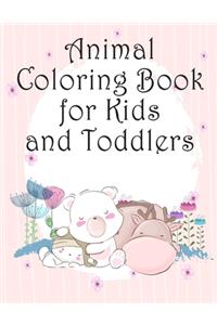 Animal Coloring Book for Kids and Toddlers