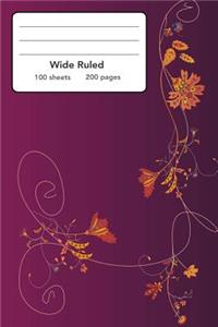 Wide Ruled Composition Notebook 6