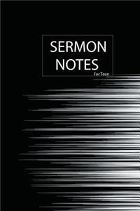Sermon Notes for Teen