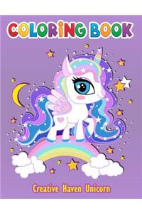 Creative Haven Unicorn Coloring Book