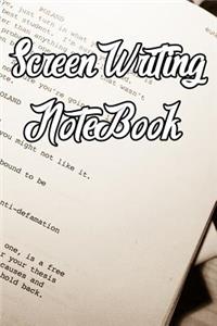 Screen Writing Notebook