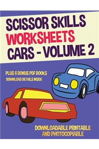 Scissor Skills Worksheets - Volume 2 (Cars)