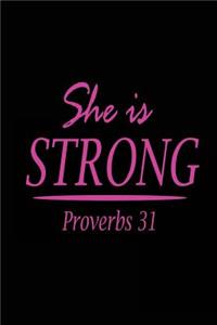 She is Strong Proverbs 31
