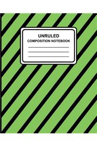 Unruled Composition Notebook