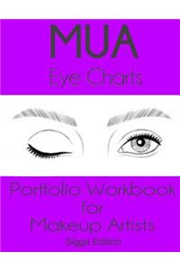 MUA Eye Charts Portfolio Workbook for Makeup Artists Sigga Edition