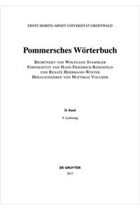 Pommersches Wörterbuch. Band II, 9. Lieferung