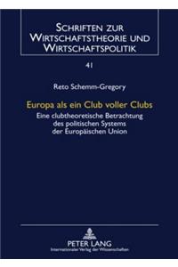 Europa ALS Ein Club Voller Clubs