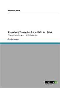 epische Theater Brechts im Hollywoodkino