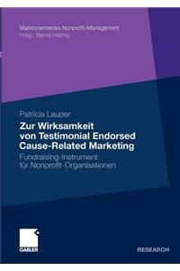 Zur Wirksamkeit Von Testimonial Endorsed Cause-Related Marketing