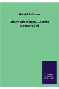 Johann Adam Horn, Goethes Jugendfreund