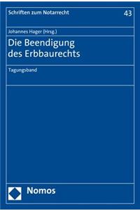 Die Beendigung Des Erbbaurechts