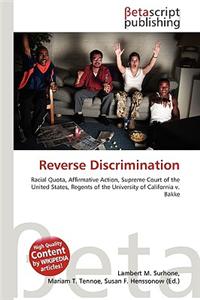 Reverse Discrimination