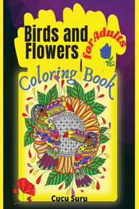 Birds and Flowers Coloring Book