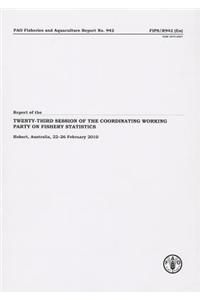 Report of Twenty-Third Session of the Coordinating Working Party on Fishery Statistics