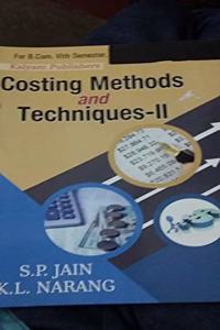 Costing Methods and Techniques - II B.Com Rani Chennamma Uni.