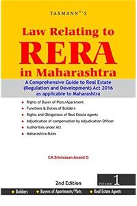 Law Relating to RERA in Maharashtra Maharashtra RERA Check Lists for Buyers/Builders/Real Estate Agents (Set of 2 Volumes)