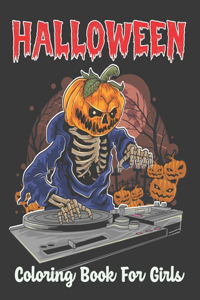 Halloween Coloring Book for Girls
