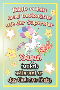 Bleib ruhig und beobachte wie Superstar Xoaquin funkelt während sie das Einhorn färbt