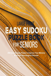 Large Print Easy Sudoku Puzzle Book for Seniors