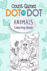 Dot To Dot Count Games Animals Coloring Book