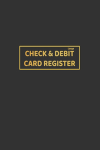 Large Check & Debit Card Register