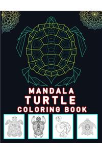 Mandala turtle coloring book