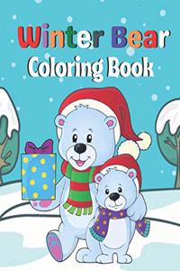 Winter Bear coloring Book