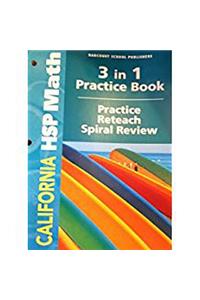 Harcourt School Publishers Math: Practice/Reteach Workbook Student Edition Grade 3