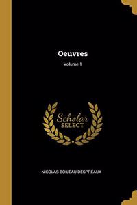 Oeuvres; Volume 1