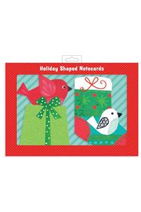 Bird & Stocking Shaped Notecards