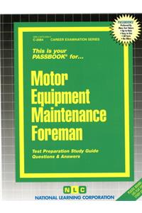 Motor Equipment Maintenance Foreman