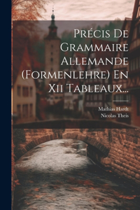 Précis De Grammaire Allemande (formenlehre) En Xii Tableaux...