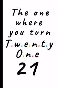 The one where you turn twenty one - 21