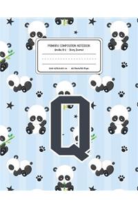 Primary Composition Notebook Grades K-2 Story Journal Q