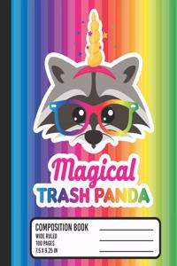 Magical Trash Panda Composition Book