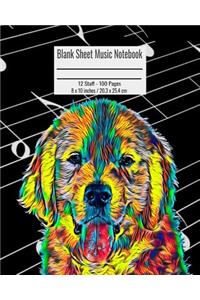 Blank Sheet Music Notebook