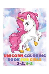 Unicorn Coloring Book for Girls 2-4, 4-8
