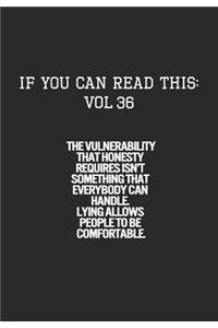 If You Can Read This