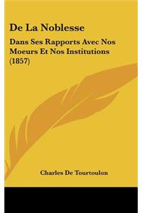 de La Noblesse