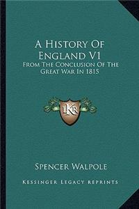 A History of England V1