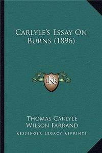 Carlyle's Essay on Burns (1896)
