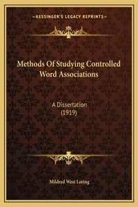 Methods Of Studying Controlled Word Associations