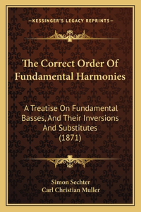 Correct Order Of Fundamental Harmonies