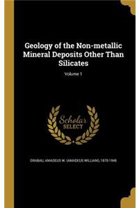 Geology of the Non-metallic Mineral Deposits Other Than Silicates; Volume 1