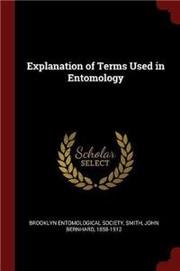 Explanation of Terms Used in Entomology