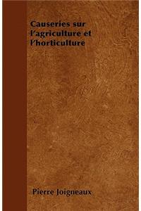 Causeries sur l'agriculture et l'horticulture