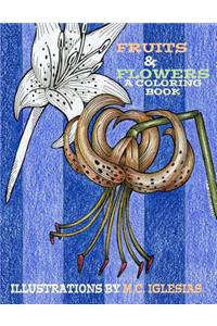 Fruits & Flowers. A Coloring Book