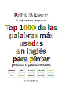 Top 1000 de las palabras más usadas en inglés (Volumen 6 palabras 501-600)