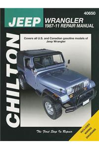 Chilton's Jeep Wrangler 1987-11 Repair Manual