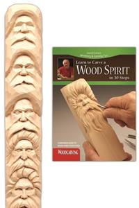 Wood Spirit Study Stick Kit (Learn to Carve Faces with Harold Enlow)